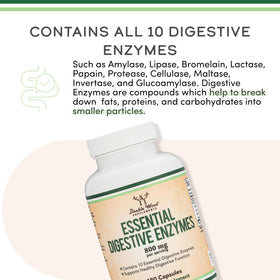 Double Wood Supplements Enzymes daily 800mg arrière