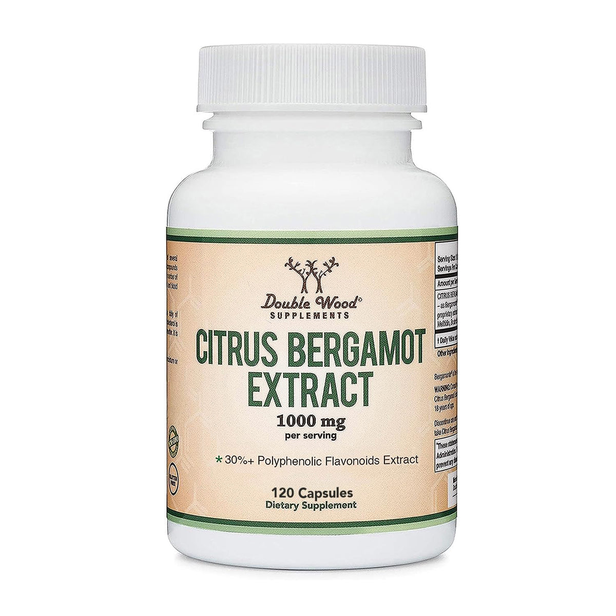 Double Wood Supplements Extrait de Bergamote 1 000 mg vue avant