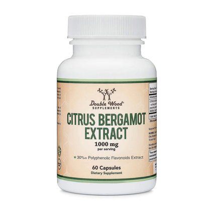 Double Wood Supplements Extrait de Bergamote 1 000 mg, vue de devant