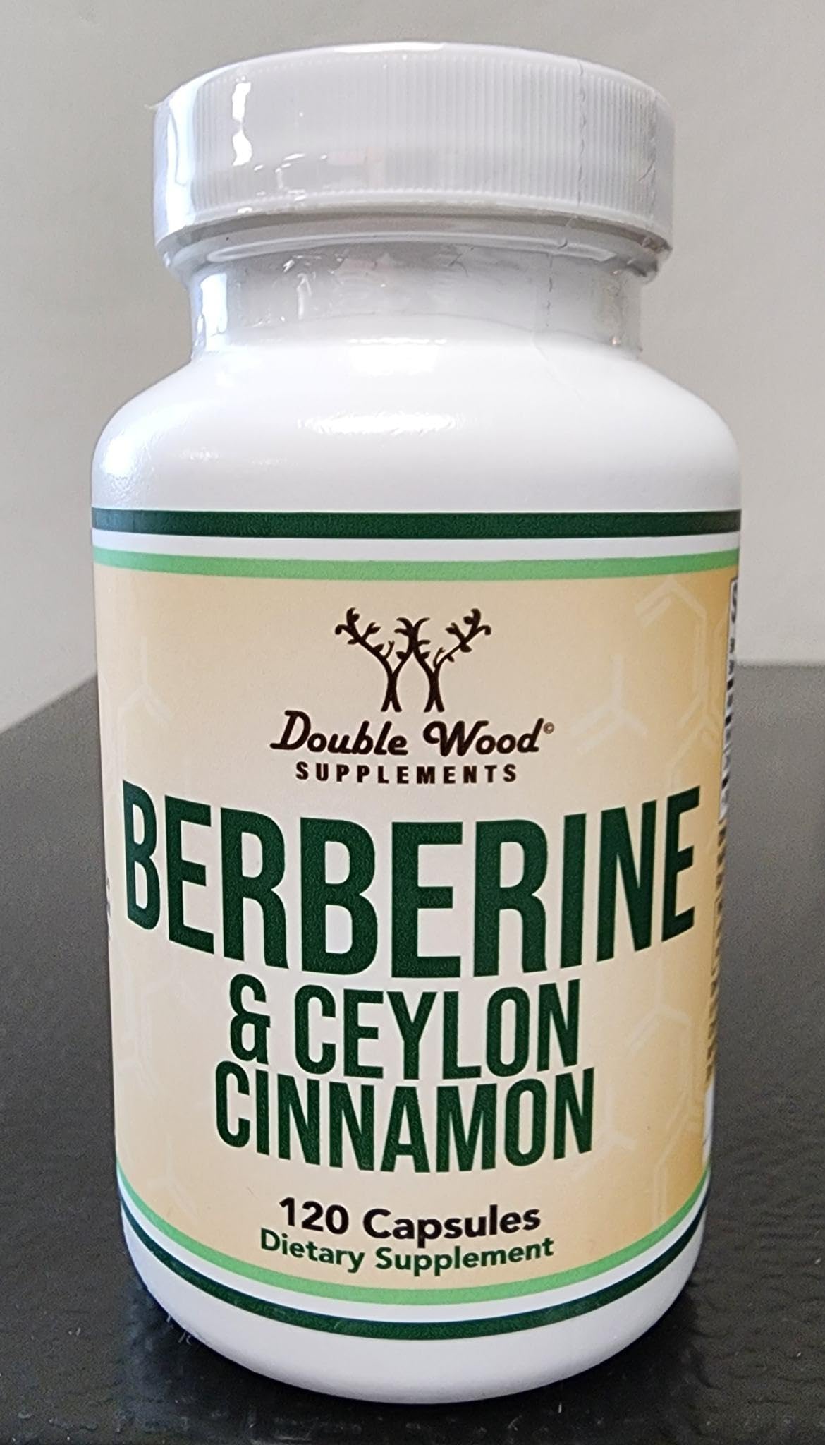 Double Wood Supplements ingredients list on the bottle