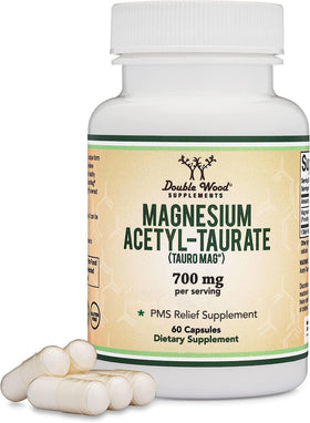 Double Wood Supplements Magnésium Acétyl-Taurate 700mg - boîte avant