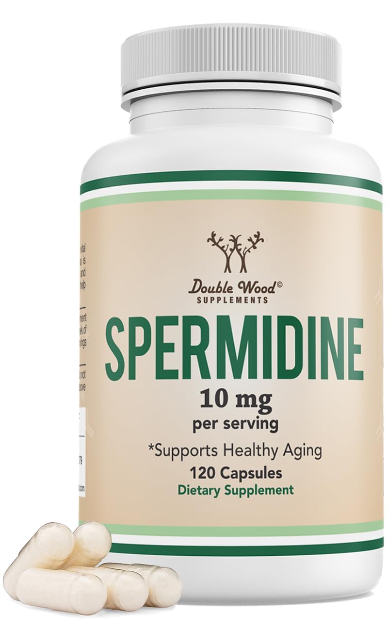 Double Wood Supplements Spermidine 10mg 120 capsules vue avant
