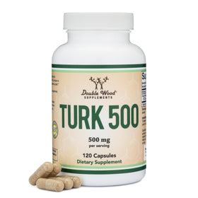 Double Wood Turkesterone 500mg 120 capsules vue de face