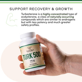 Double Wood Turkesterone 500mg capsules avec étiquette