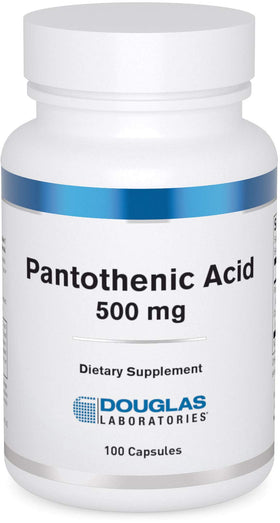 Douglas Laboratories Acide Pantothénique 500 mg 100 Capsules vue avant