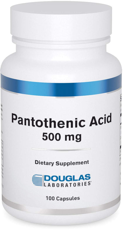 Douglas Laboratories Acide Pantothénique 500 mg 100 Capsules vue avant
