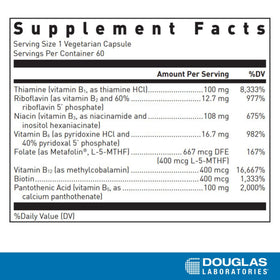 Douglas Laboratories B-Complex 60 capsules végétariennes, vue de côté