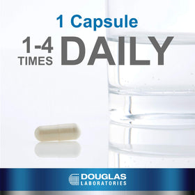 Douglas Laboratories Bromélaïne 60 capsules vue arrière avec informations nutritionnelles