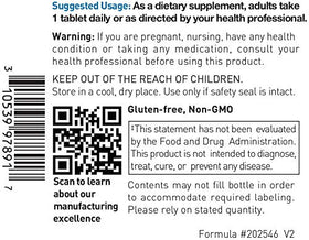Douglas Laboratories Calcium Citrate 250 mg étiquette du produit