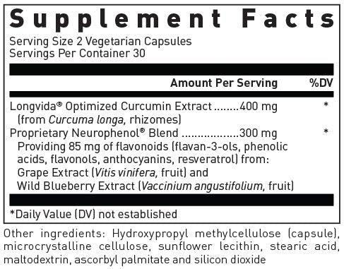 Douglas Laboratories Curcuma Optimisé 60 capsules arrière