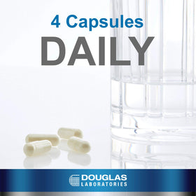 Douglas Laboratories Cysto Renew 120 capsules sur une surface en bois