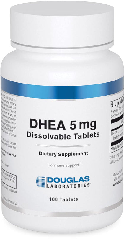 Douglas Laboratories DHEA 5 mg 100 comprimés, vue de face
