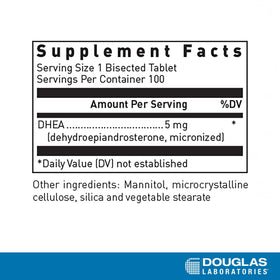 Douglas Laboratories DHEA 5 mg comprimés dissous, vue de côté