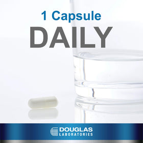 Douglas Laboratories GABA 500 mg capsules close-up