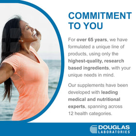 Douglas Laboratories GABA 500 mg capsules with a measuring spoon