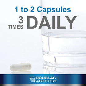 Douglas Laboratories L-Arginine 100 capsules sur fond blanc