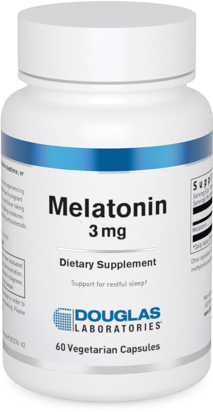 Douglas Laboratories Mélatonine 3 mg 60 Capsules vue de face