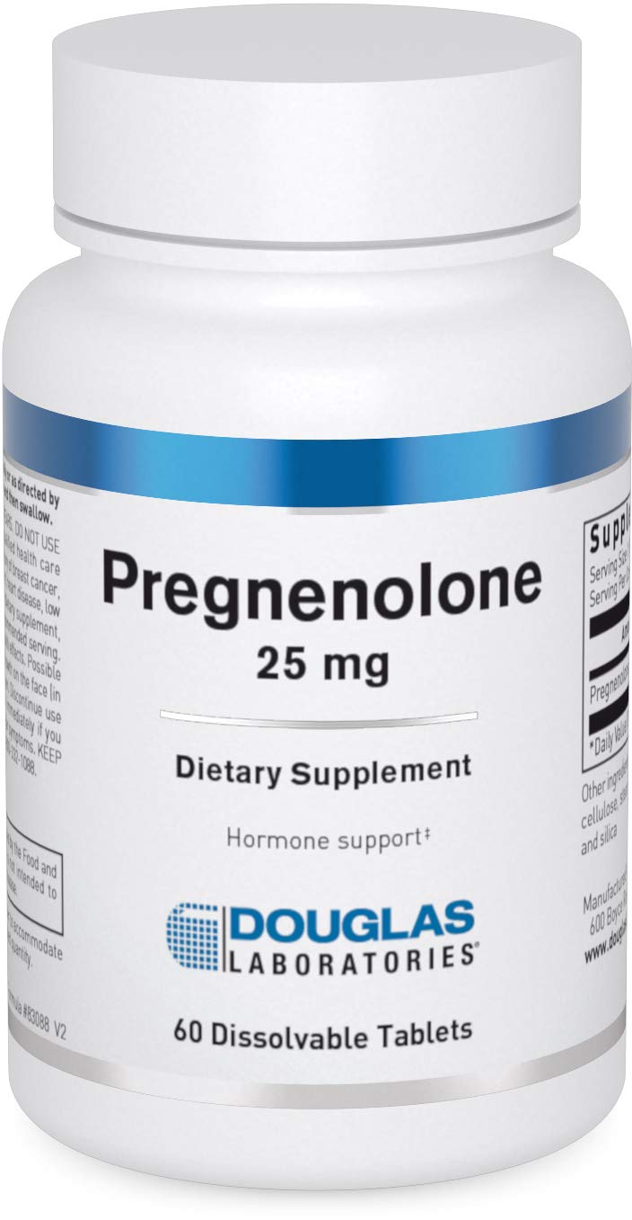 Douglas Laboratories Pregnenolone 25 mg 60 comprimés vue de face