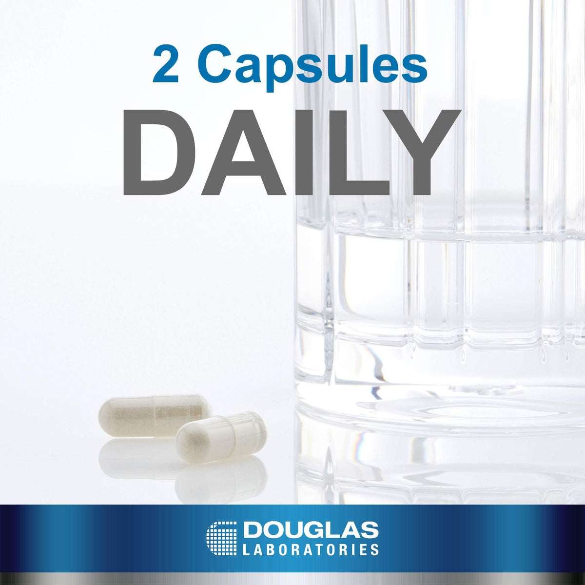 Douglas Laboratories Pylori-Plex capsules sur une surface blanche