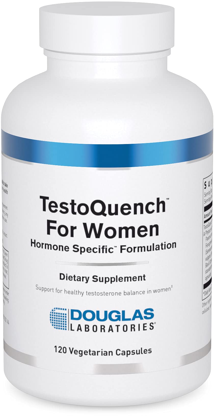Douglas Laboratories TestoQuench pour Femmes, flacon de 120 capsules végétariennes