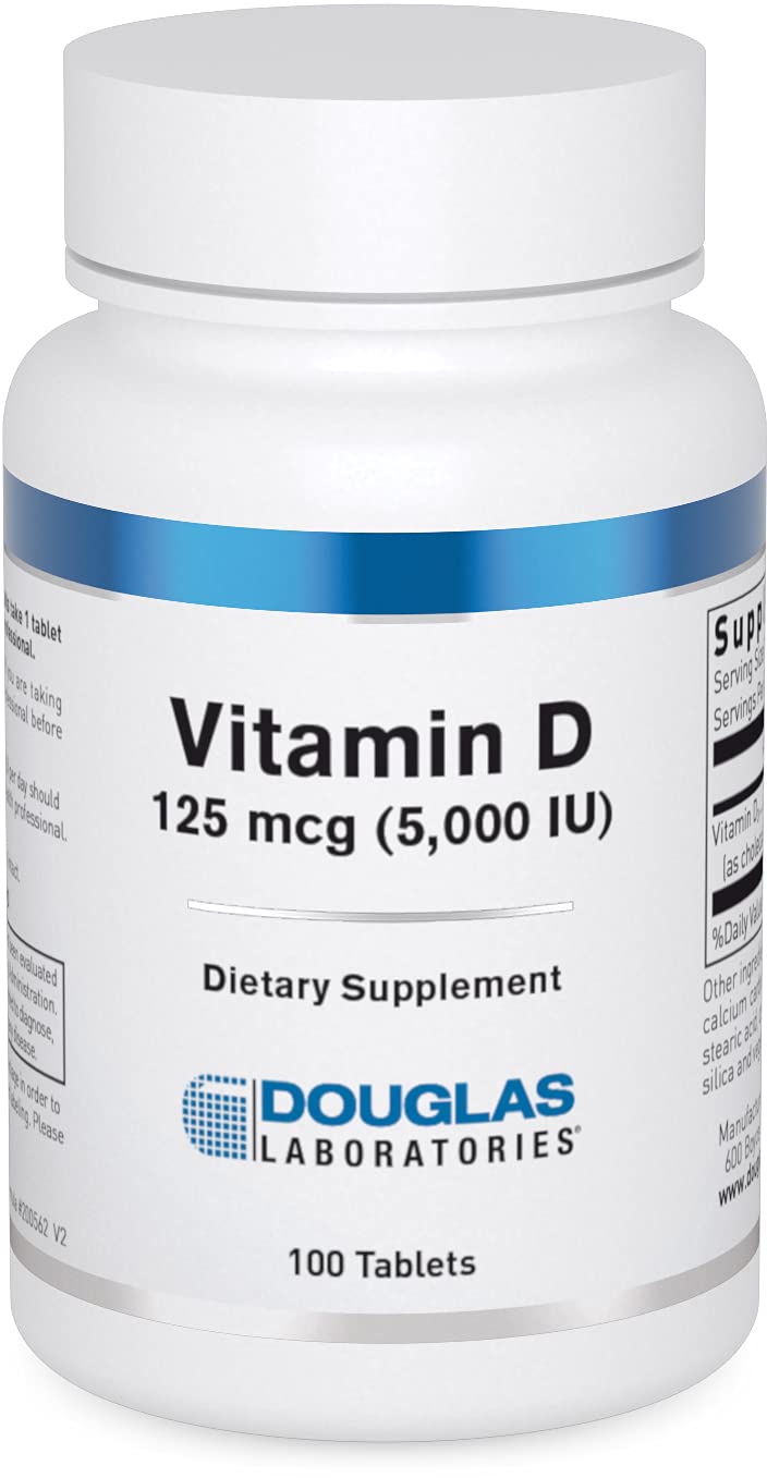 Douglas Laboratories Vitamine D 5 000 UI 100 comprimés vue de face