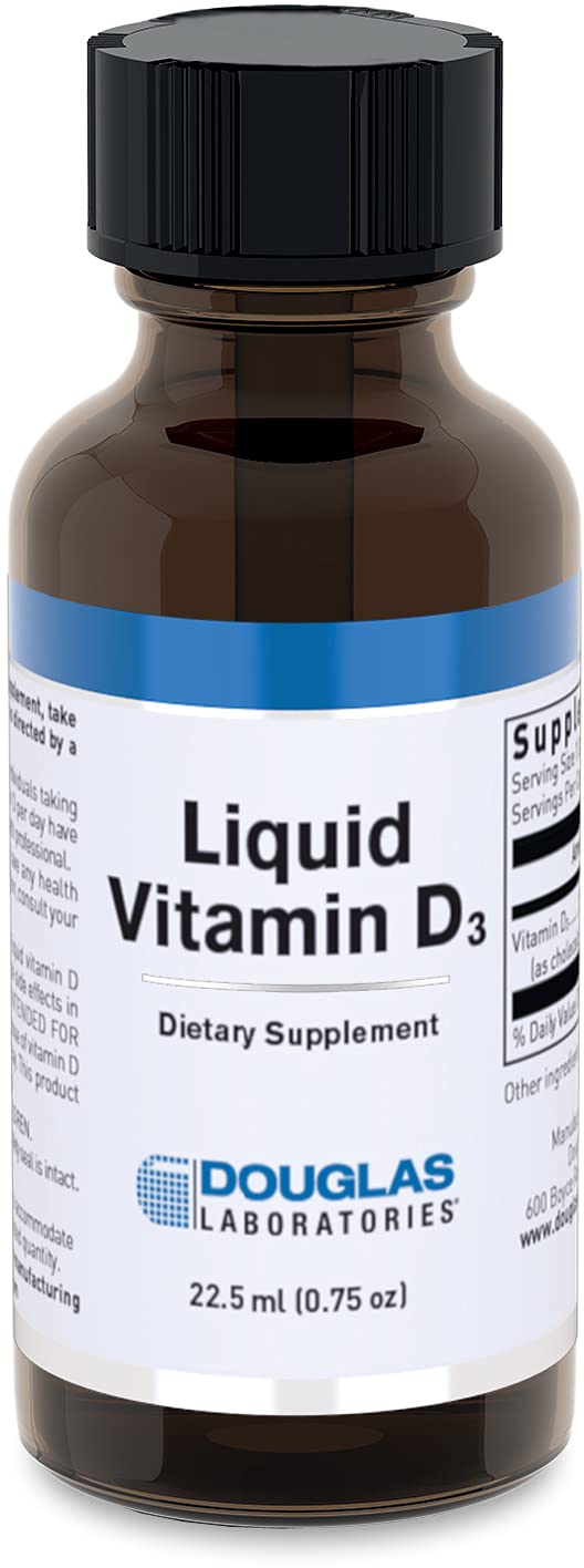 Douglas Laboratories Vitamine D3 Liquide 22,5 ml, vue de face