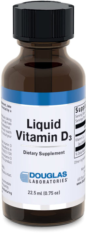 Douglas Laboratories Vitamine D3 Liquide 22,5 ml, vue de face