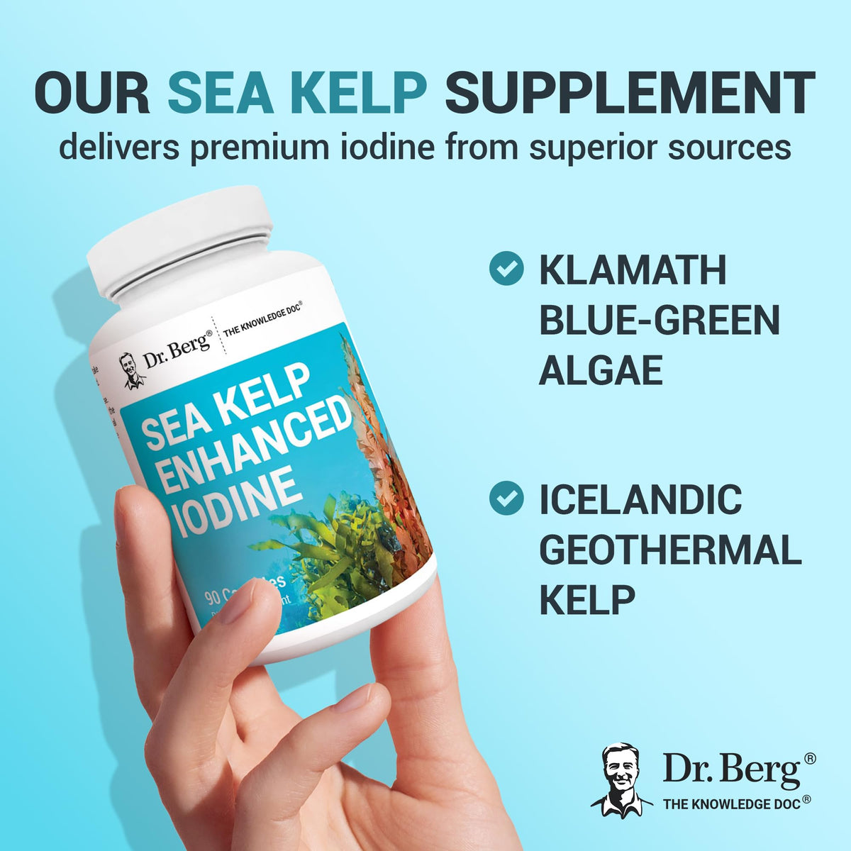 Dr. Berg Complément Alimentaire Iode 200 mcg - photo de famille