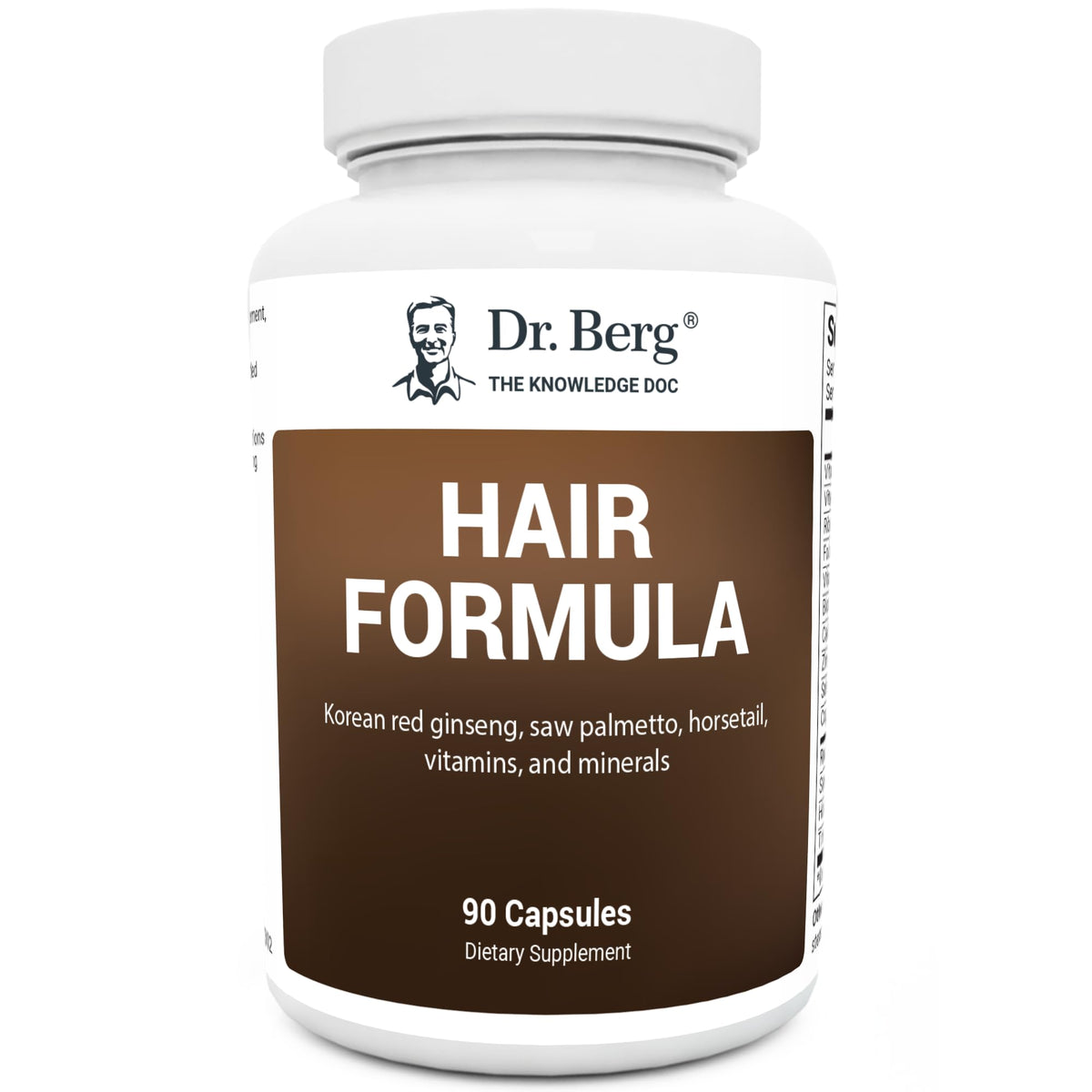 Dr. Berg Compléments Alimentaires Cheveux, Peau & Ongles 90 Capsules vue avant