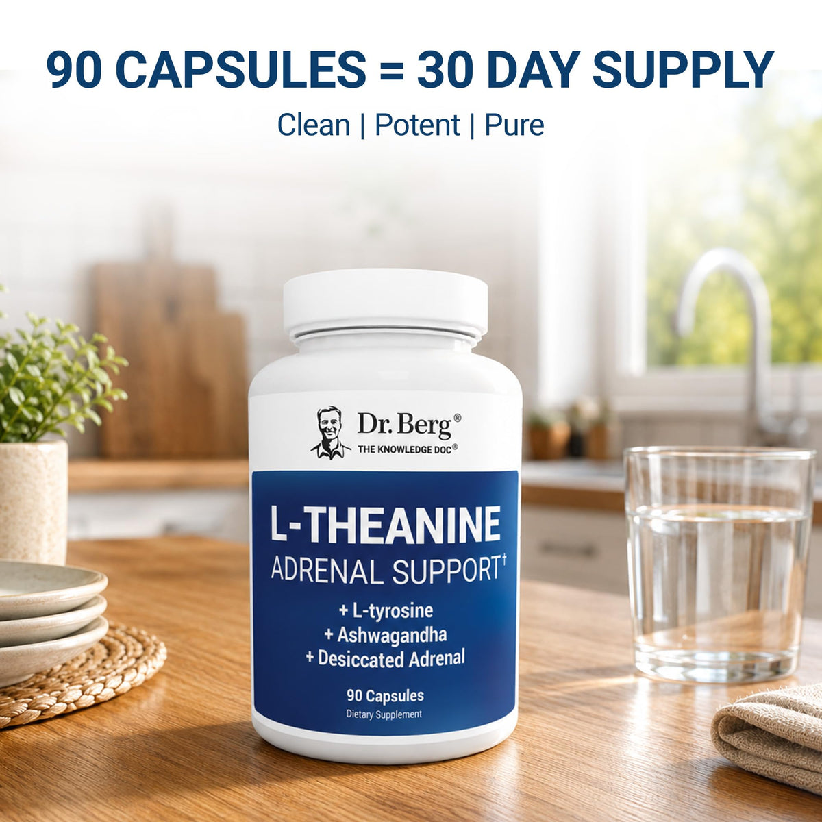 Dr. Berg L-Theanine 600 mg avec des ingrédients naturels