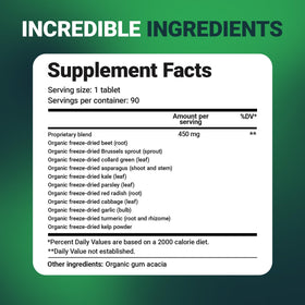 Dr. Berg Nutritionals Compléments Alimentaires Végétaux 90 Tablettes en main