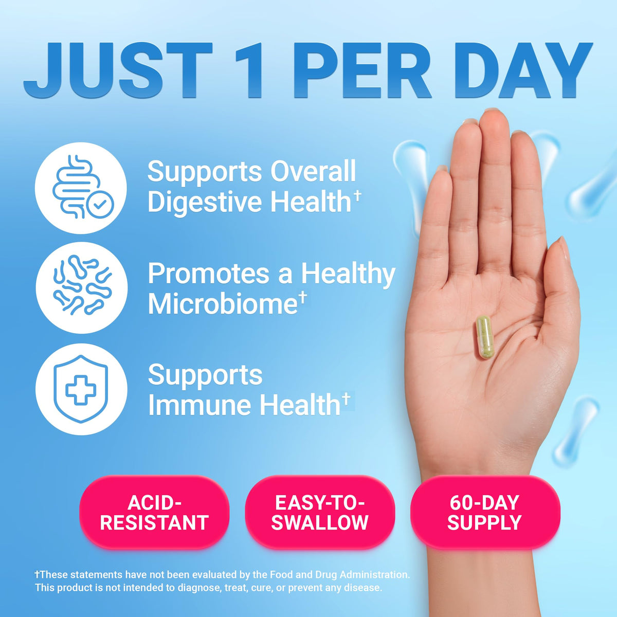 Dr. Berg Probiotique capsules avec étiquette