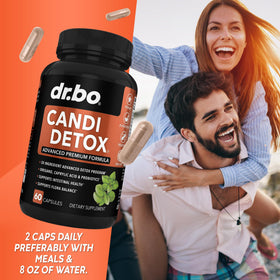 DR. BO Candi Cleanse boîte avec étiquette visible