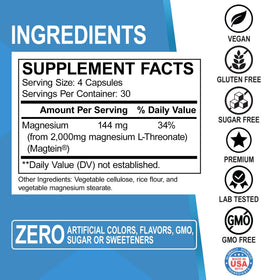 DR. BO Capsules de Magnésium L-Thréonate dans leur flacon