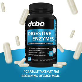 DR. BO Compléments Alimentaires Enzymes daily Végétales, étiquette descriptive