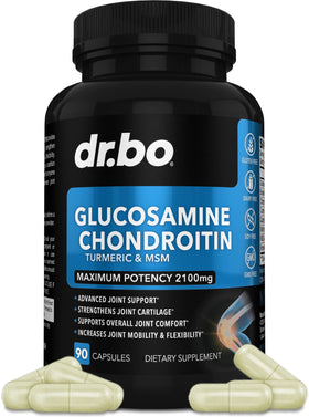 DR. BO Glucosamine Chondroïtine MSM 2100mg flacon avant
