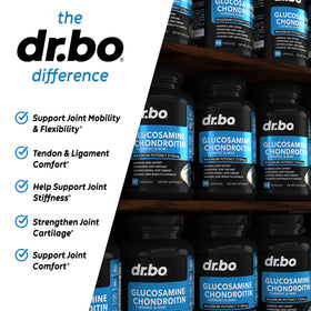 DR. BO Glucosamine Chondroïtine MSM 2100mg flacon ouvert