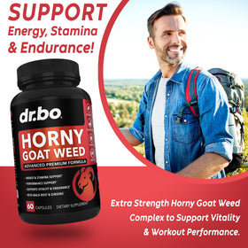 DR. BO Horny Goat Weed 60 capsules - vue de côté