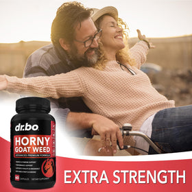 DR. BO Horny Goat Weed - capsules sur fond blanc