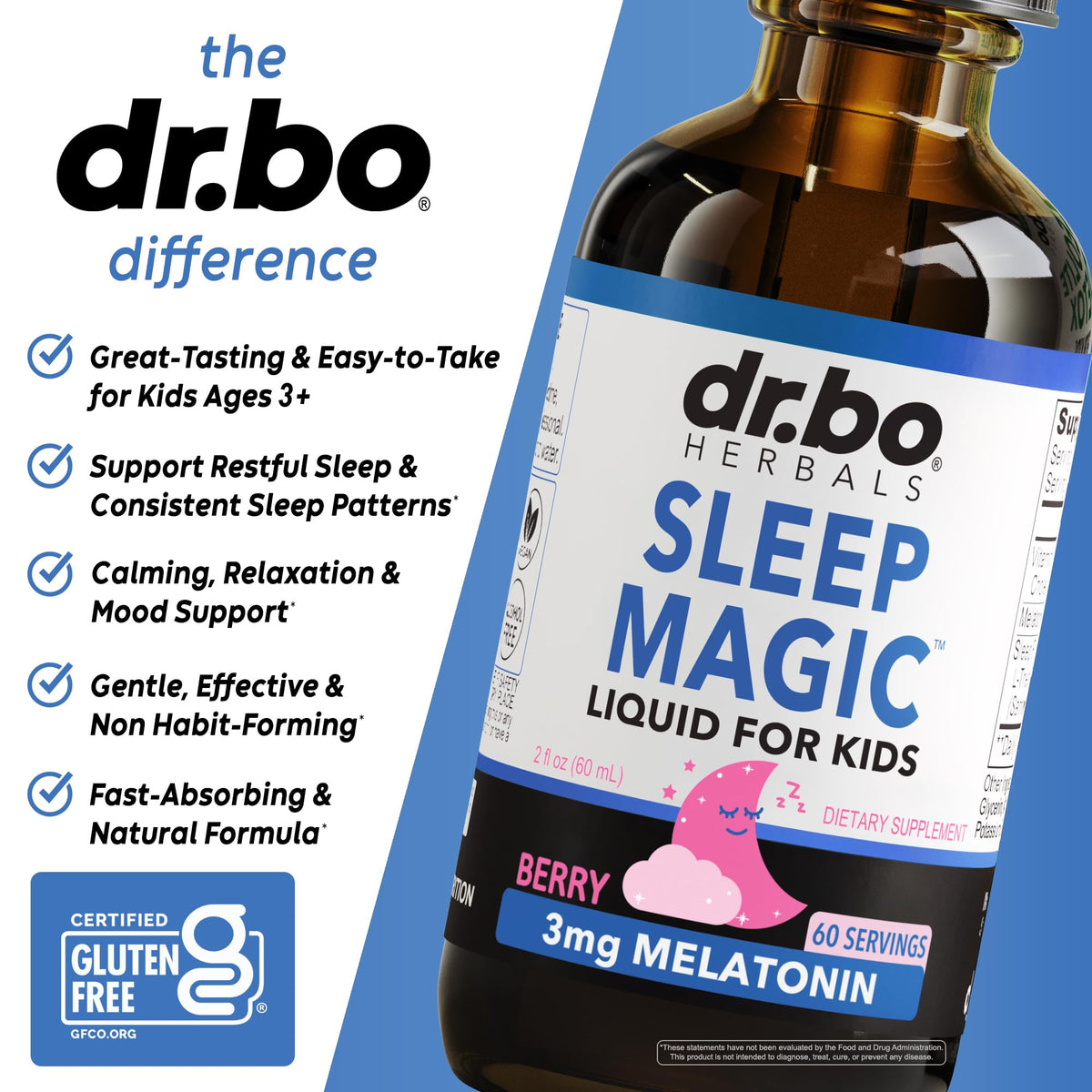 DR. BO Melatonine Liquide 3mg Saveur Baie - Gouttes en usage