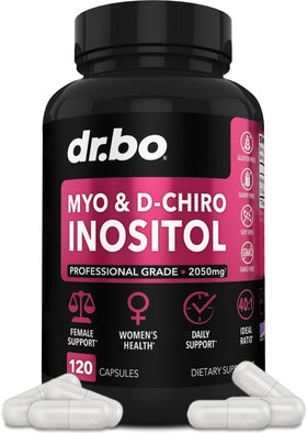 DR. BO Myo-Inositol & D-Chiro Inositol 120 capsules front view