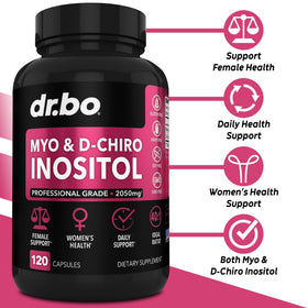 DR. BO Myo-Inositol & D-Chiro Inositol 2050mg supplement bottle