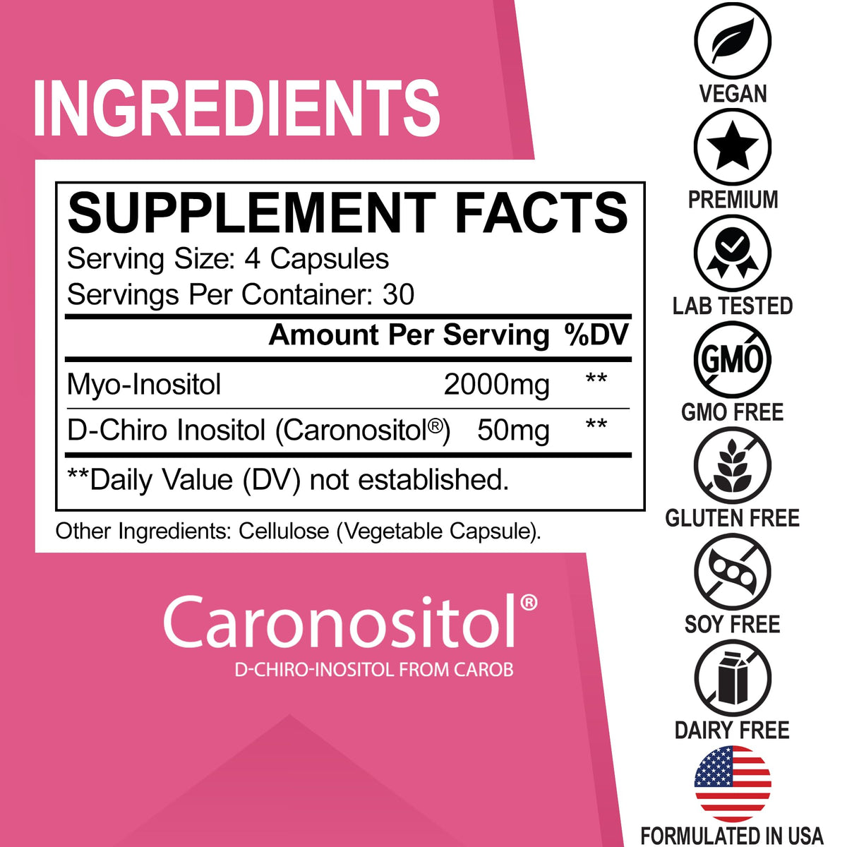 DR. BO Myo-Inositol & D-Chiro Inositol bottle with a measuring spoon