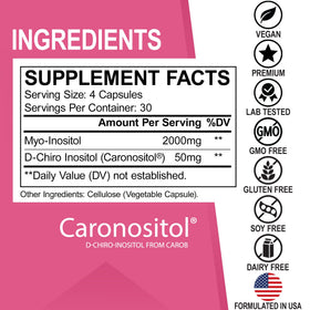 DR. BO Myo-Inositol & D-Chiro Inositol bottle with a measuring spoon