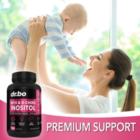 DR. BO Myo-Inositol & D-Chiro Inositol capsules close-up