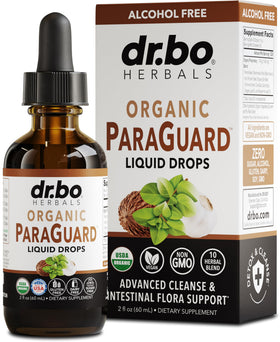DR. BO ParaGuard Cleanse Liquide 60 ml vue avant avec étiquette