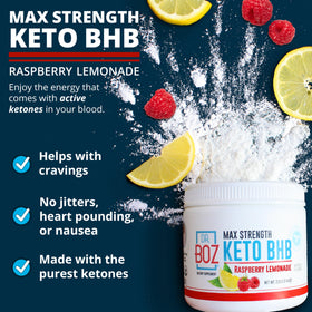 Dr. Boz Poudre Keto BHB Framboise Citron 318g - dos