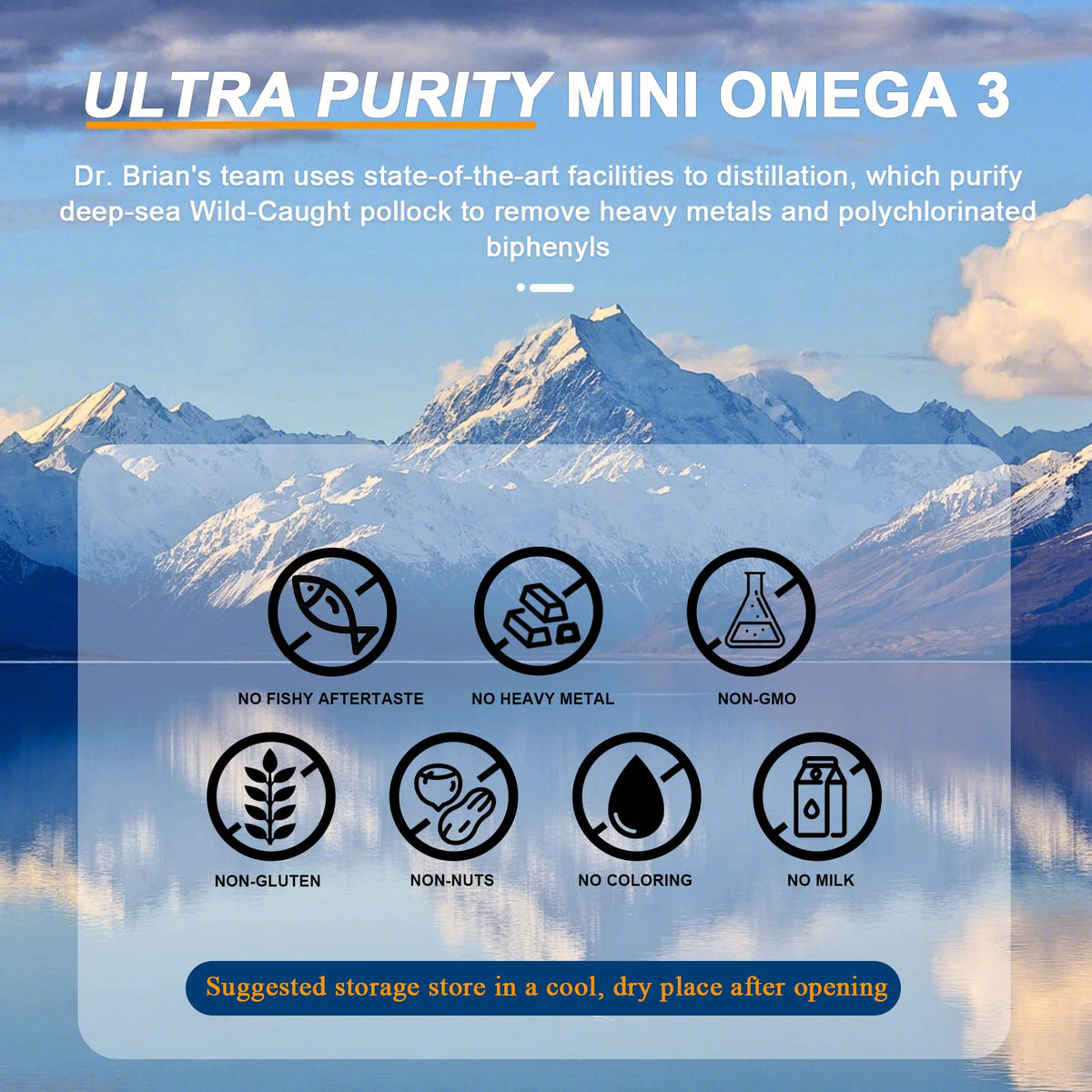 DR.BRIAN ROETTGER complément alimentaire Omega 3, vue arrière de l'emballage