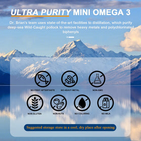 DR.BRIAN ROETTGER complément alimentaire Omega 3, vue arrière de l'emballage