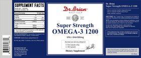 DR.BRIAN ROETTGER complément Omega 3, flacon sur un fond neutre